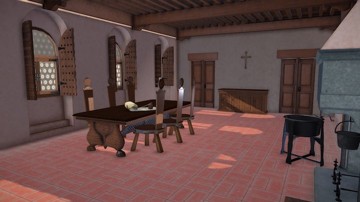Renaissance Florence Interior (Update) 3D Model