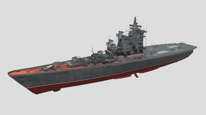 MOSKVA HELICOPTER CARRIER – Gratis 3D-model STL