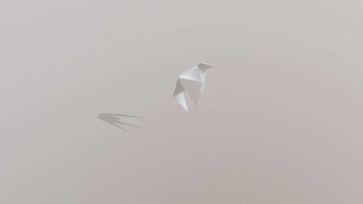 Self-fodling Paper Dove 3D Model
