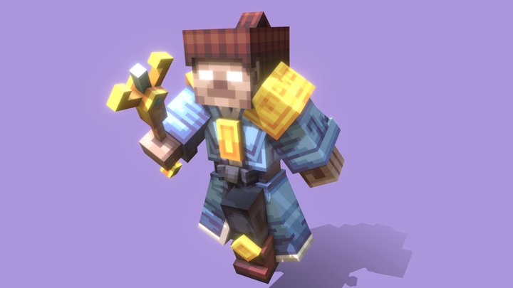 Best Herobrine Skin (clean) with 3D effects