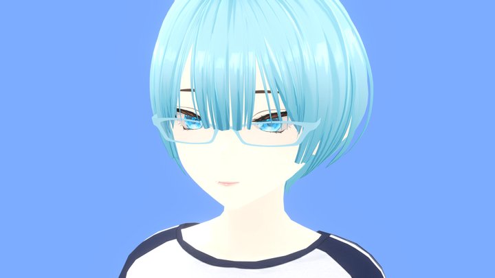 Anime Sports Girl 3D Model