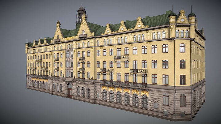 Grand hôtel 3D Model