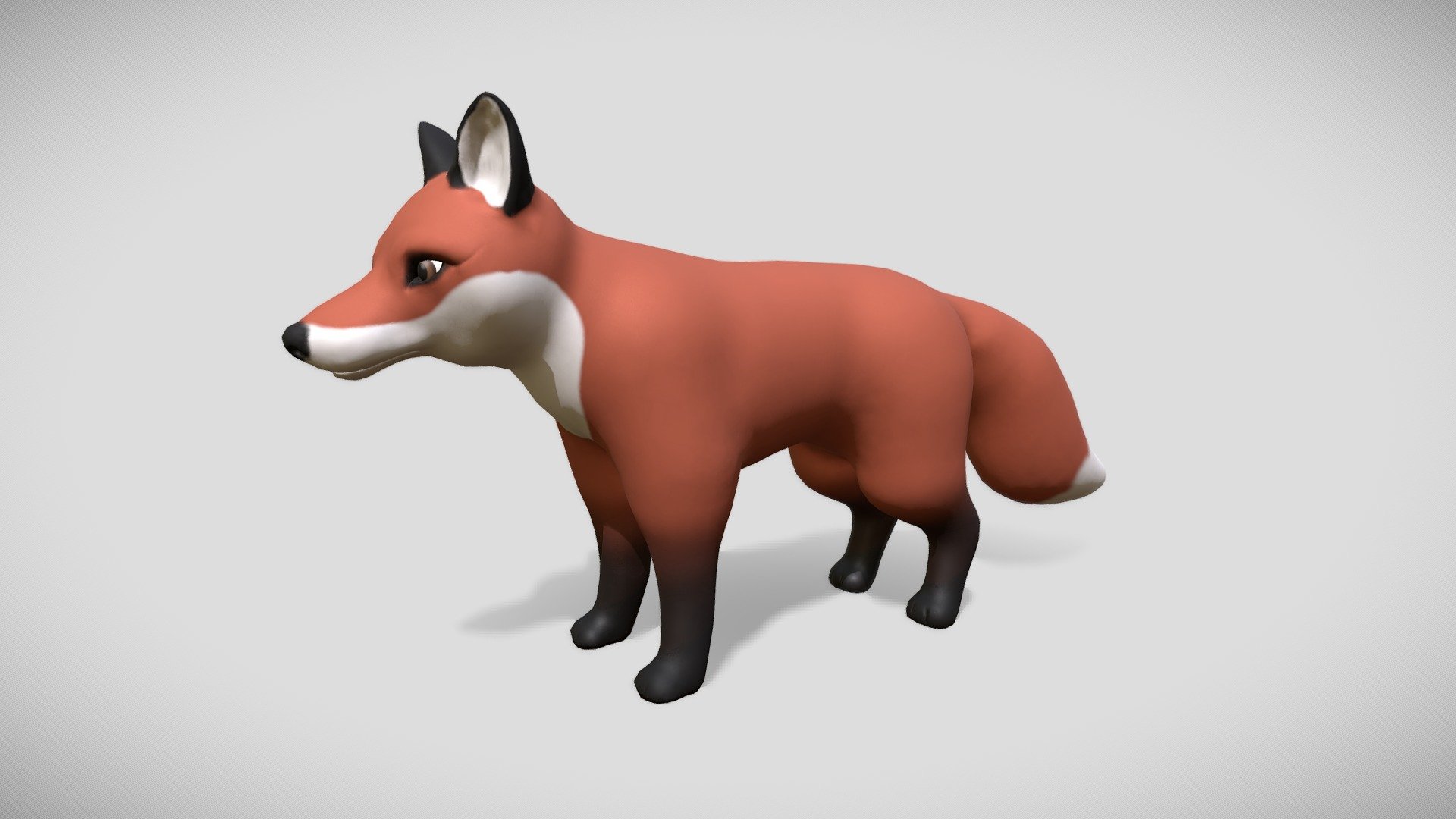 Fox - 3D model by Vasilina Kämppä (@lina-black) [535e483] - Sketchfab