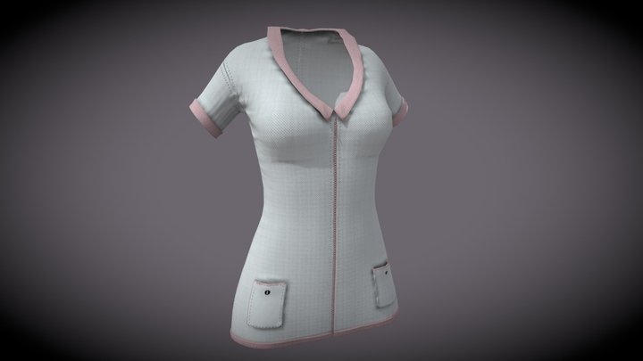 Sexy Nurse Scrub 3D Model