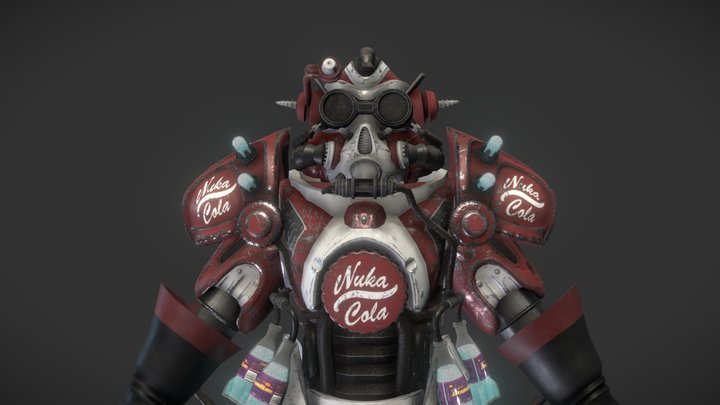 Fallout Nuka Cola Power Armor 3D Model