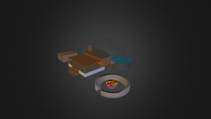 Relaxing Winter Cottage 3D Model