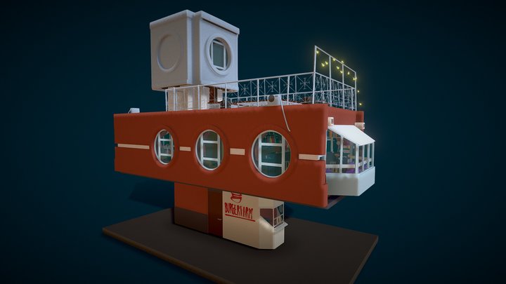 FazendaBar / Ex Tram Dispatcher Office 3D Model