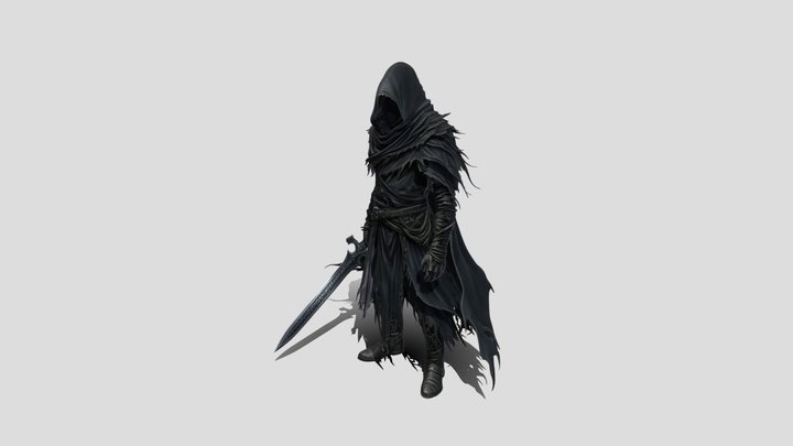 Obsidian Warden shadow hunter 3D Model