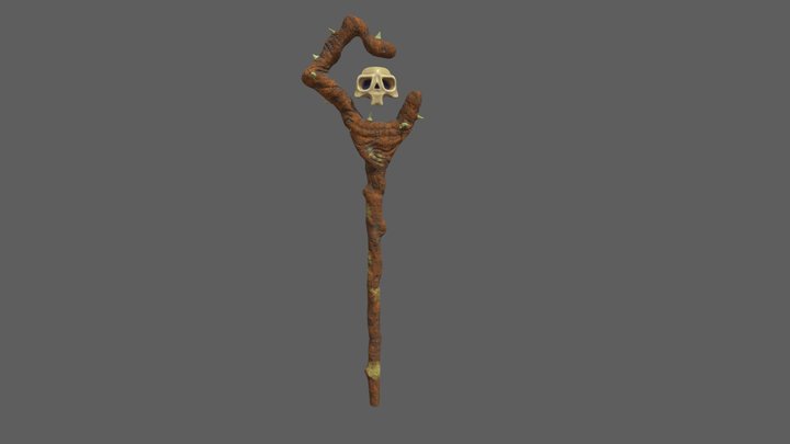 Magical Staff 3D Model
