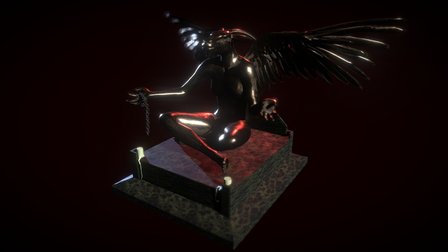 Baphomet bronze statue 3D Model