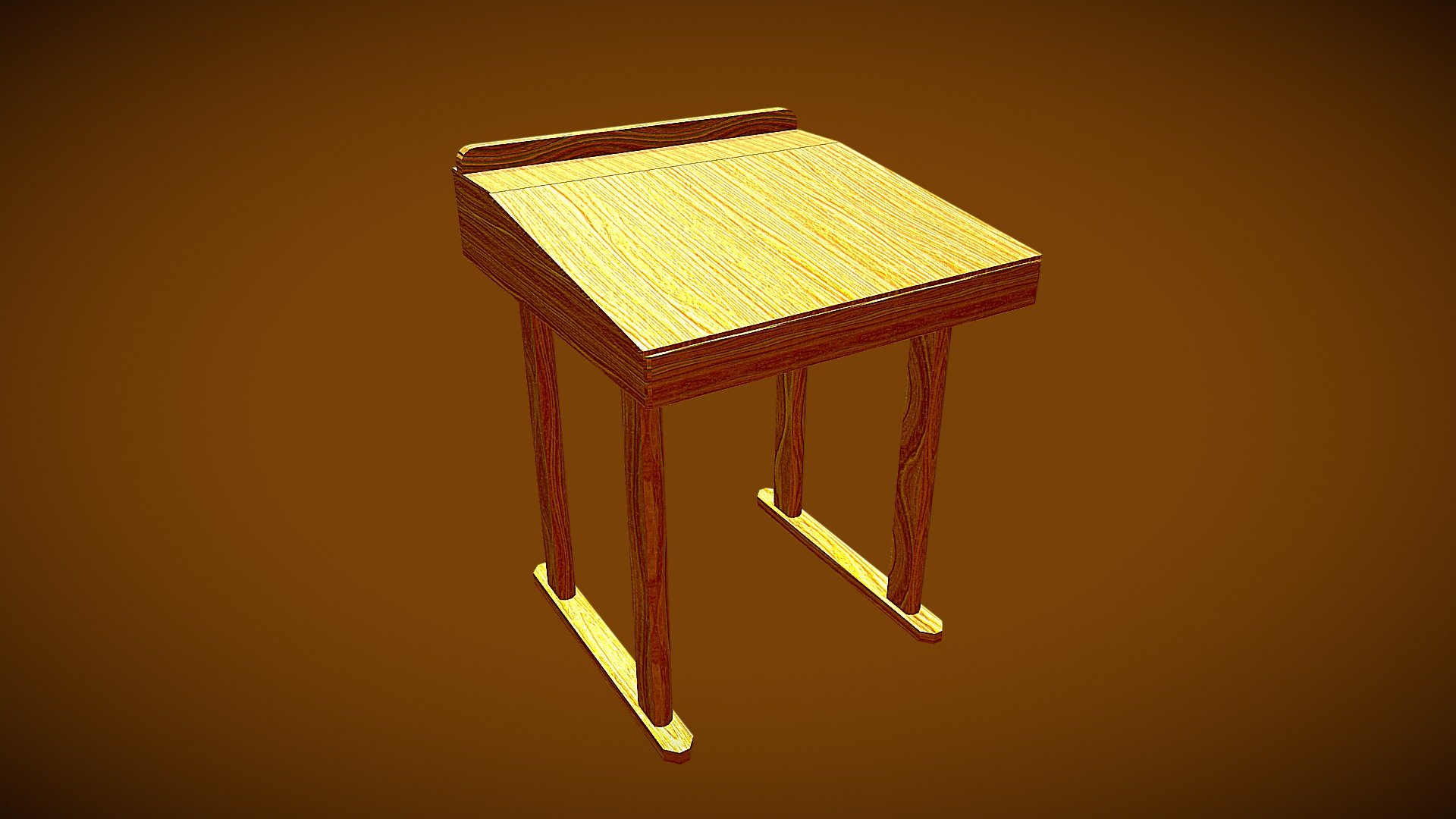 School Desk Download Free 3D model by rhcreations [5361819] Sketchfab