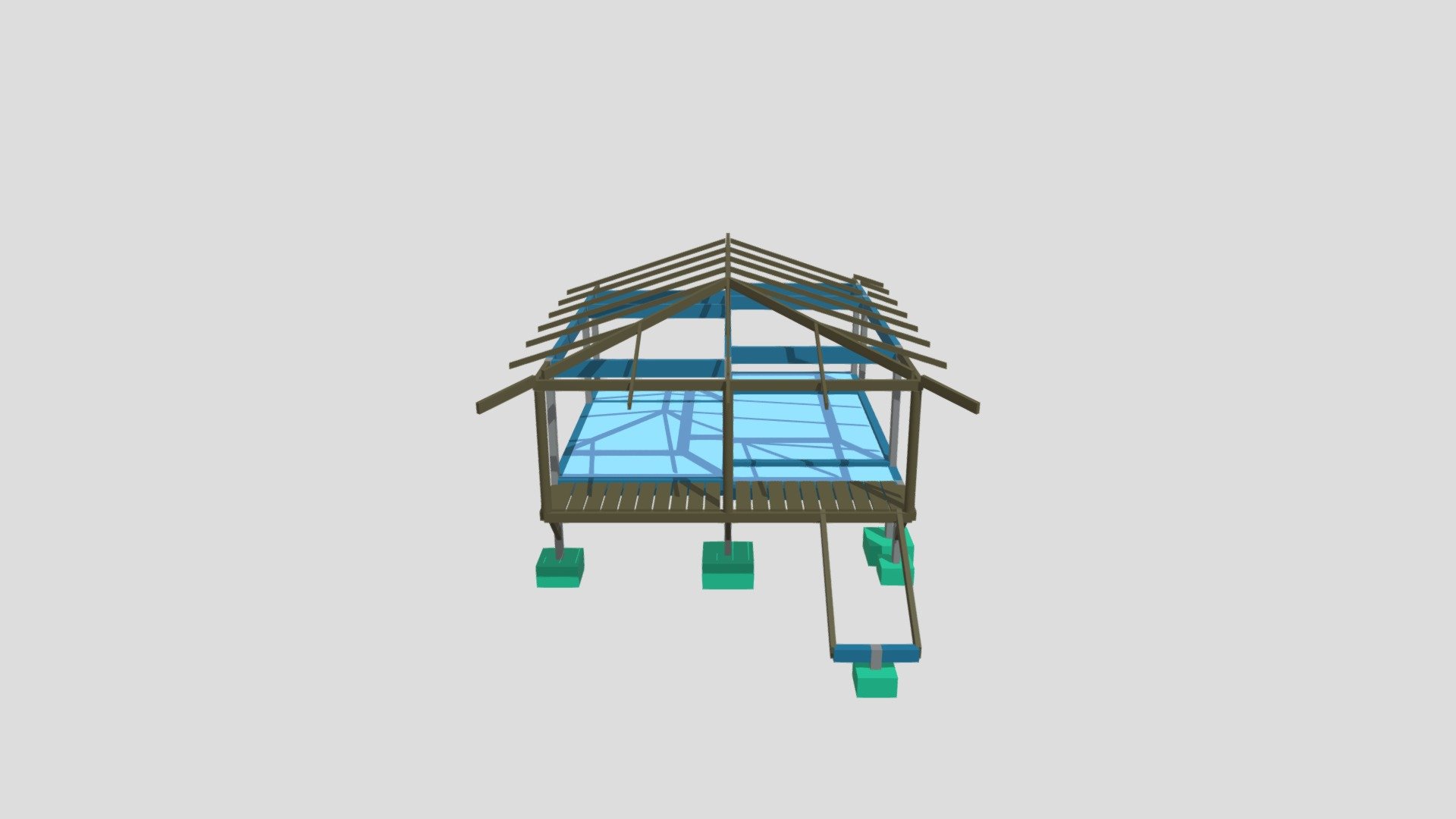 Sítio Porto Encantado - Quiosque 01 - 3D model by HDA Engenharia e ...