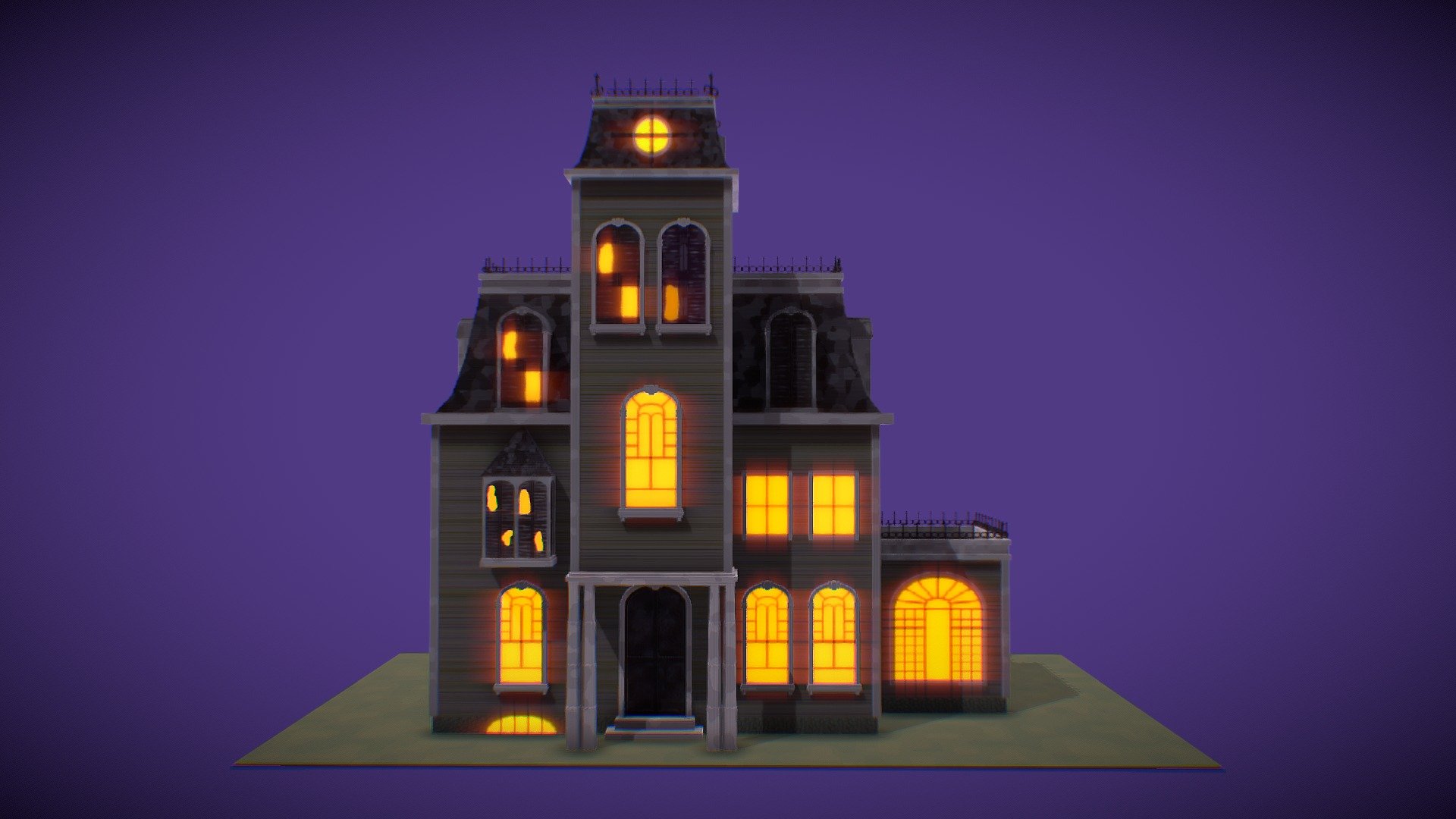 Addams Family Mansion Download Free 3D Model By Adrian Andreca 
