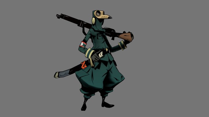 Plague Soldier 3D Model