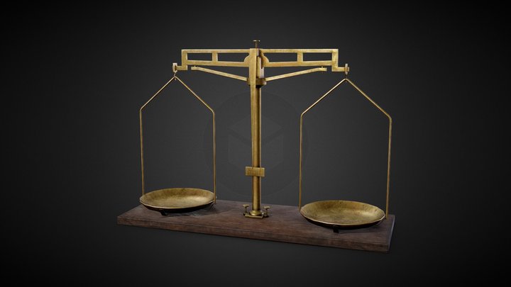Brass Scales 3D Model