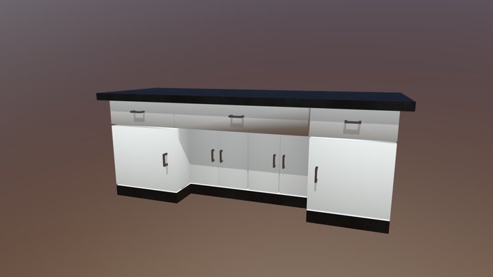 Lab table WIP 3D Model