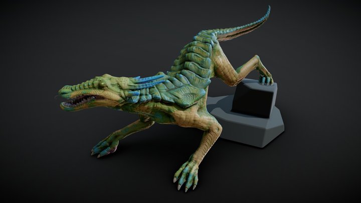 Dog Creature: Crocodog 3D Model
