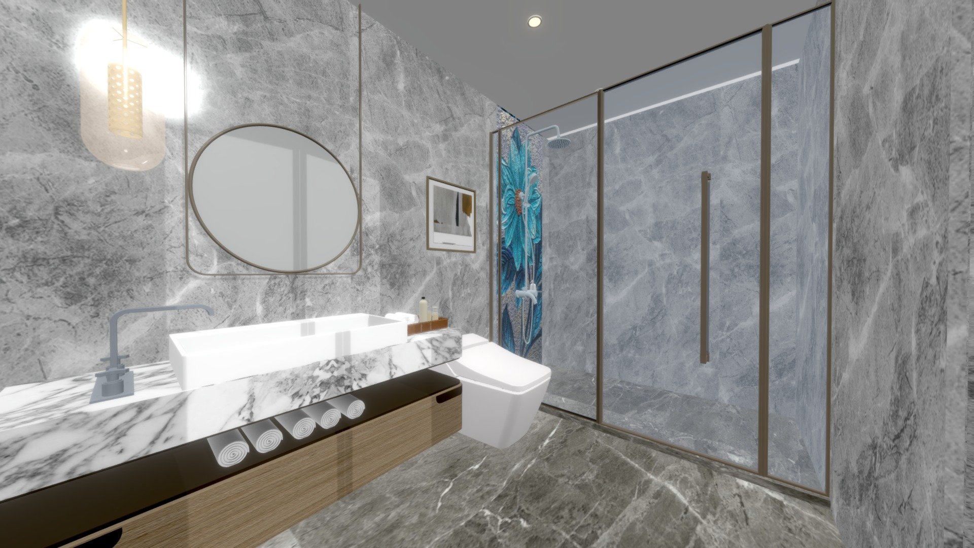 Bathroom | Hotel - Buy Royalty Free 3D model by Arbin4444 ...