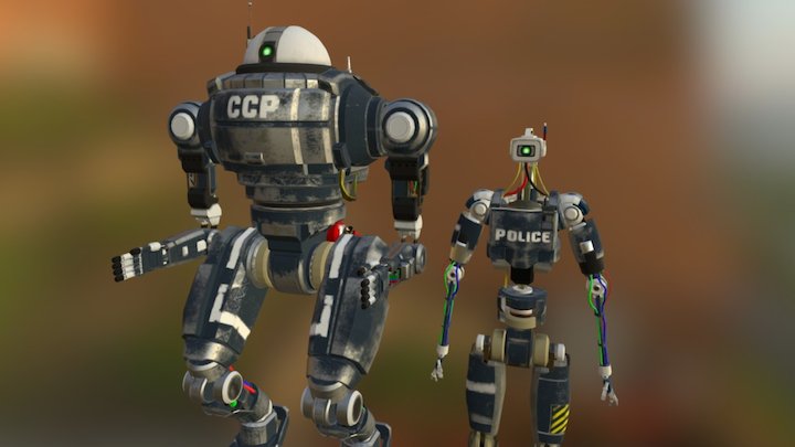 Polices Bots : prototypes 3D Model