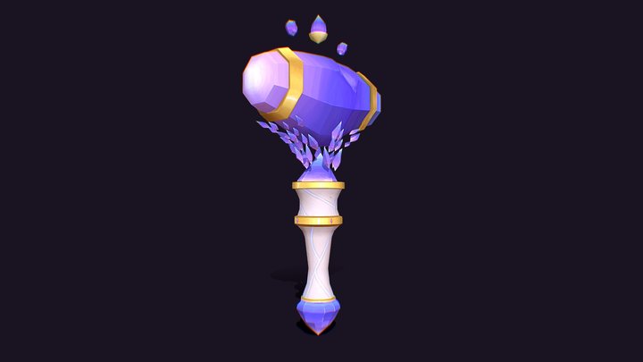 Weaponcraft - Hammer of Crystal Justice 3D Model