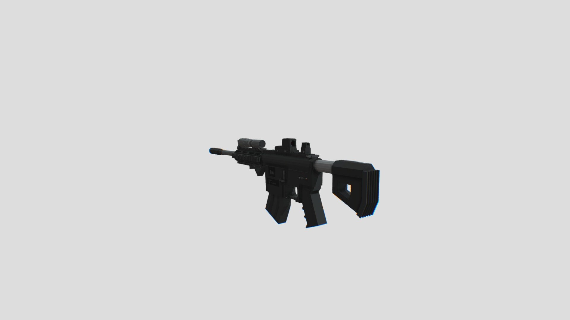 HK416 - Blockbench Model (OLD) - 3D model by Therapist [5366cd5 ...