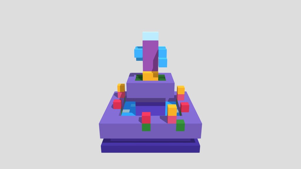 Fairy Fountain - Voxel 32x32 (Animated)