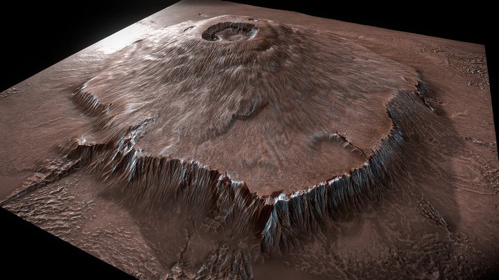 Mars - Olympus Mons – Free 3D Model STL