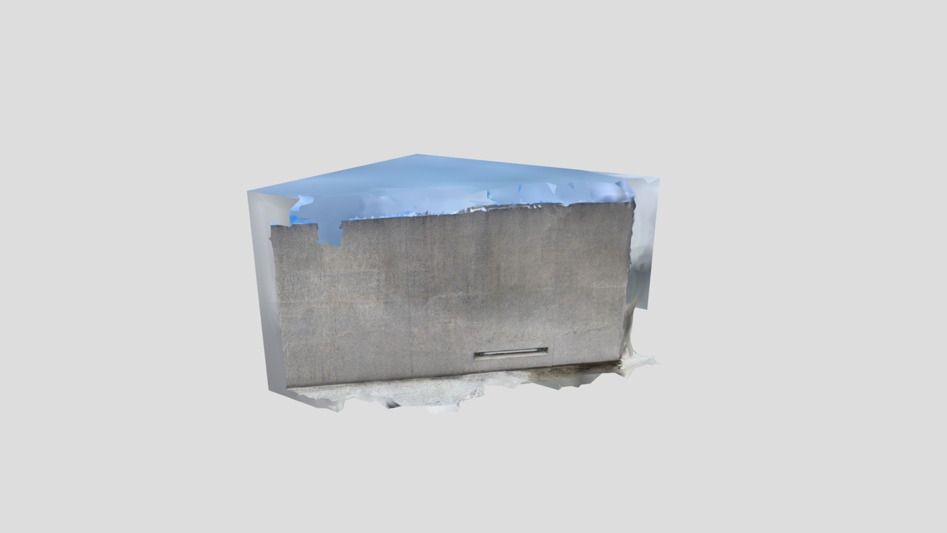 Bare Concrete Wall - Raw scan