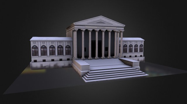 Model & Texture Arch Court 3D Model