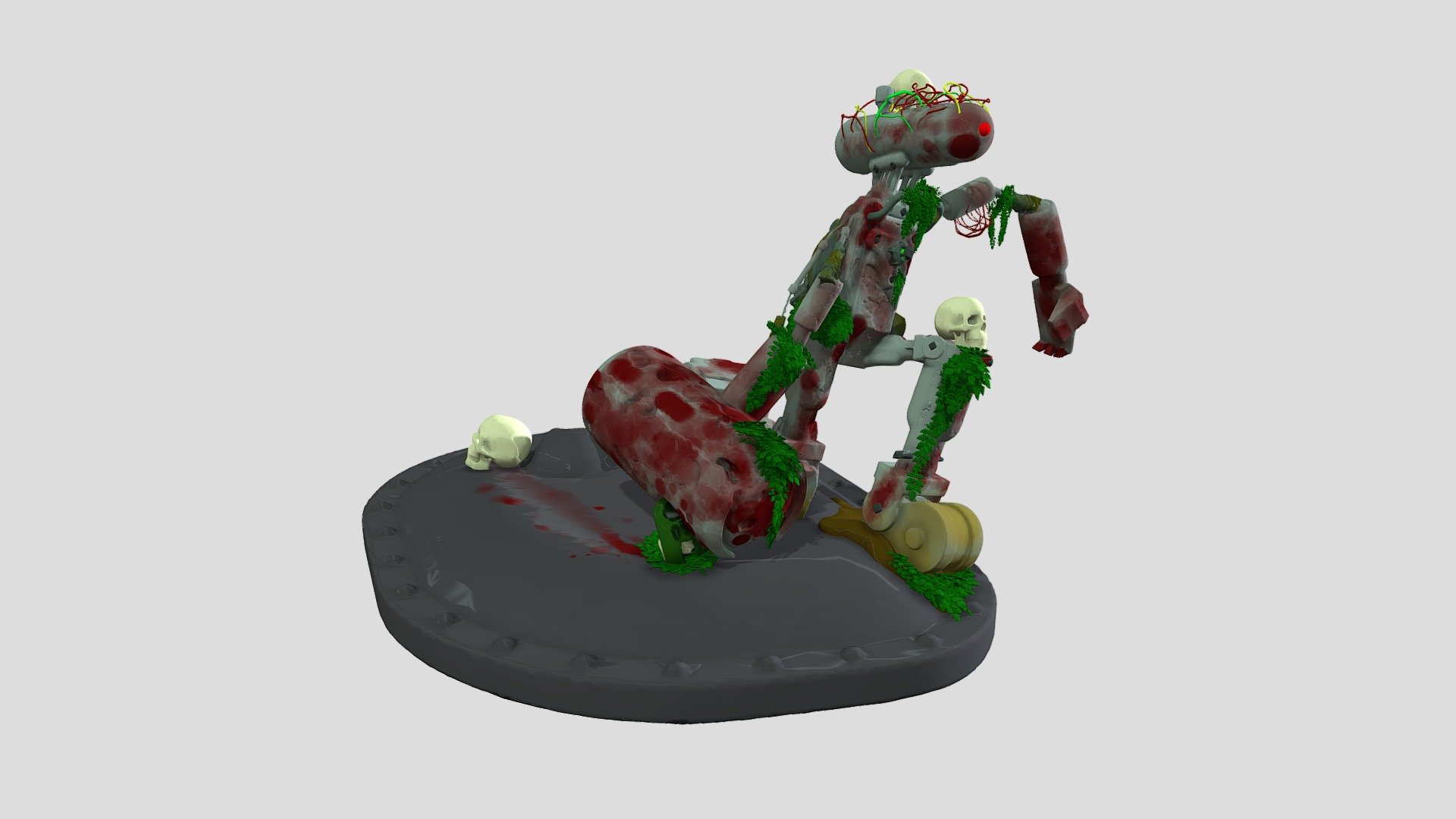 Destroyed Robot Download Free 3D model by KFox LDG (kfoxldg) [5369d9d] Sketchfab