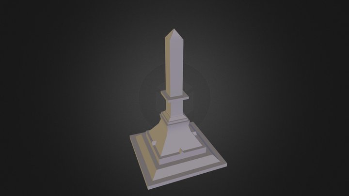 Obelisco Praça Sete Bh 3D Model