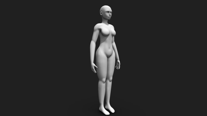 Low Poly Model (Female) 3D Model