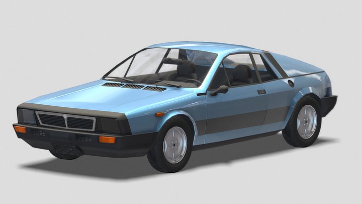 Lancia Montecarlo 1978 3D Model