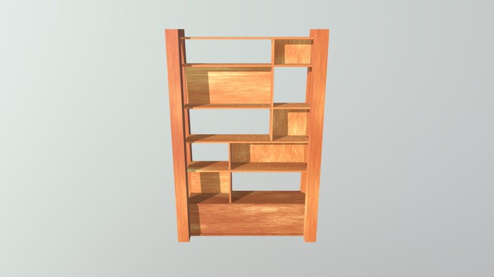 Bookshelf 3D Model