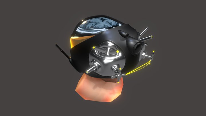 Scifi Helmet - ver 2 3D Model