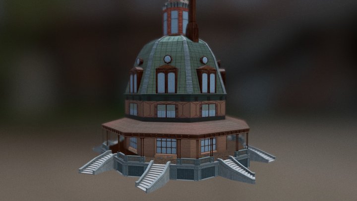 Village Hall 3D Model