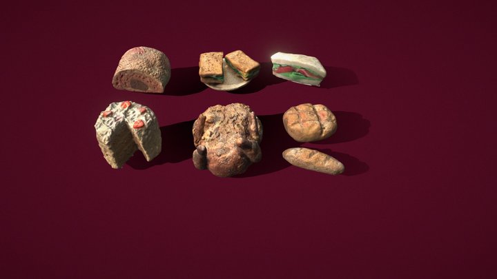 ASSORTED POLYMER FOODS 3D Model