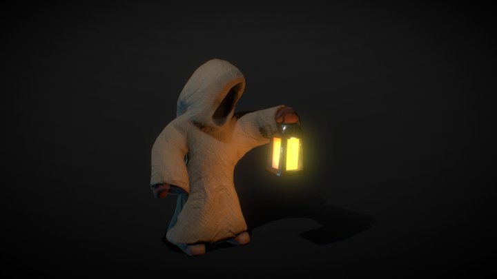 Hooded Character 3D Model