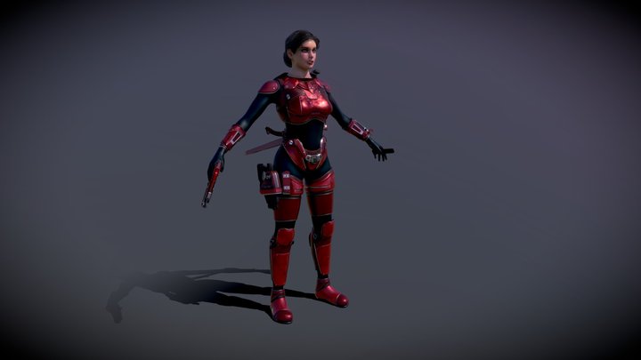Ready For Game Idôlon Mesh. 3D Model
