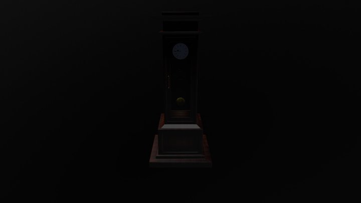 Clock - Terror Game Object 3D Model
