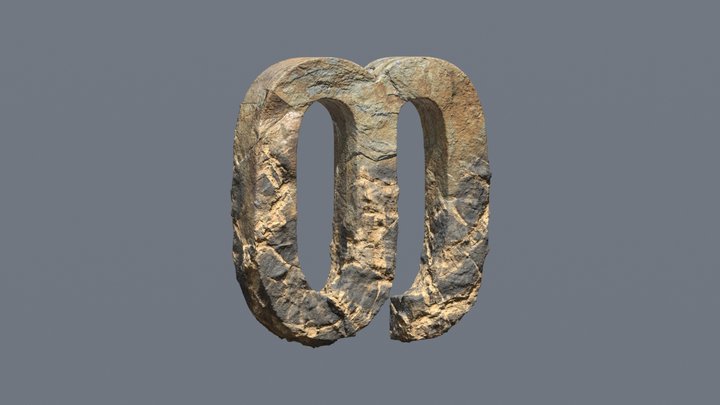 Geogian Letters 3D Model