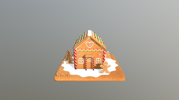 gingerbread house 3D Model