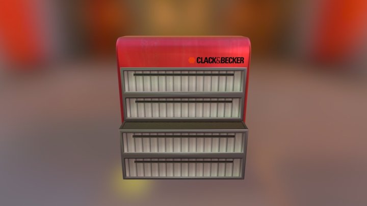 Clack and Becker Tool Chest 3D Model