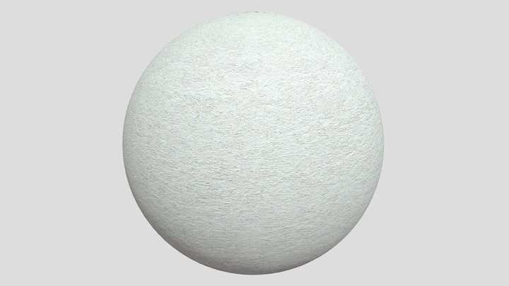 Seamless Plaster Wall PBR 3D Model
