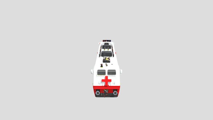 INDIAN BIKE DRIVING 3D AMBULANCE TRAIN 3D Model