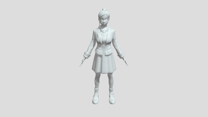Rin Character Model 3D Model