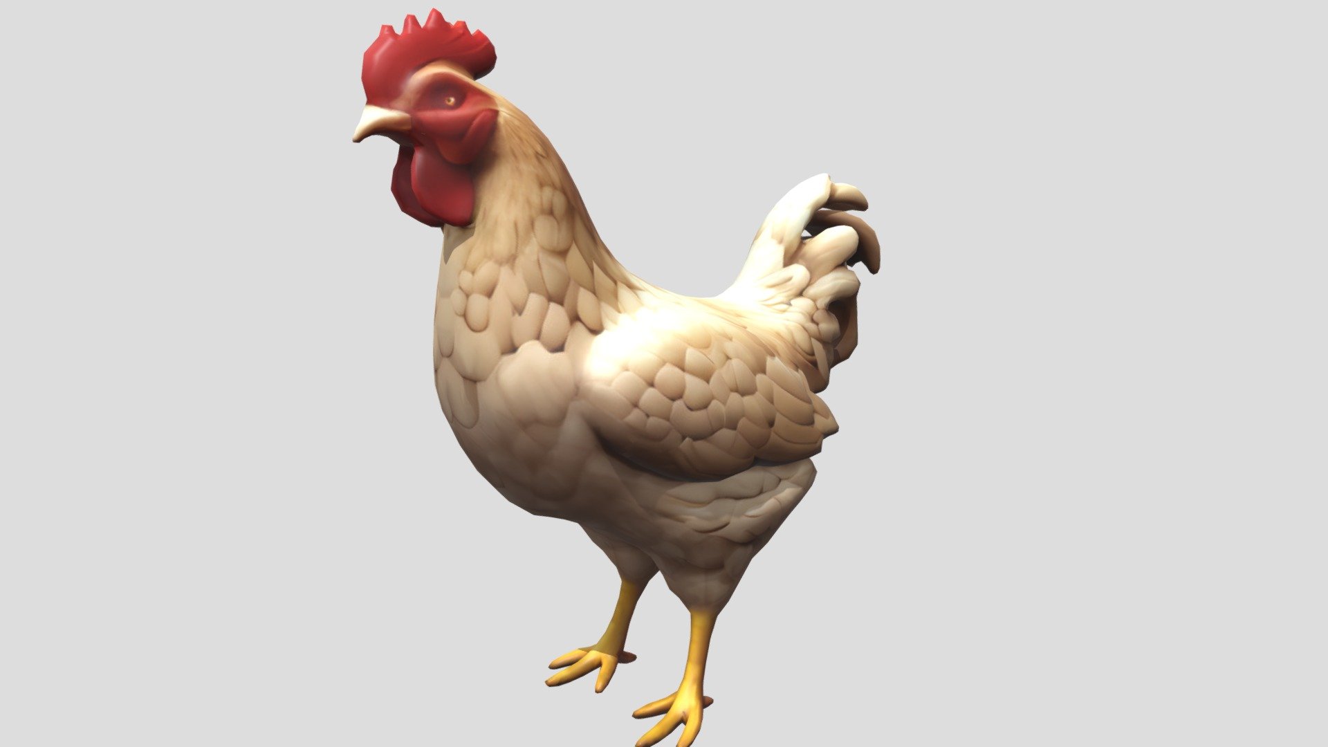 Chicken Stylized Lowpoly - 3D model by rinadiana573 [537533f] - Sketchfab