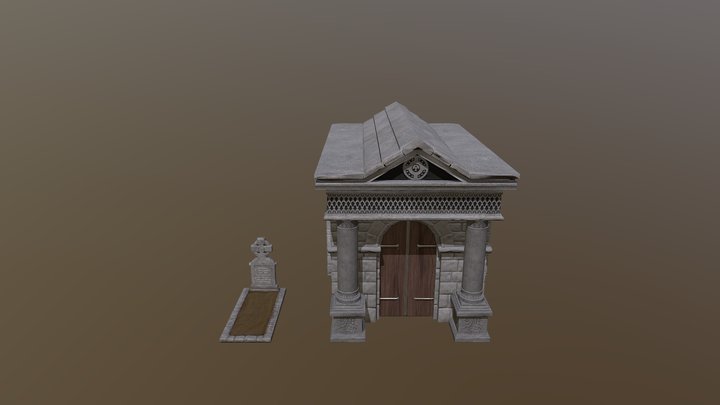 Grave And Mausoleum 3D Model