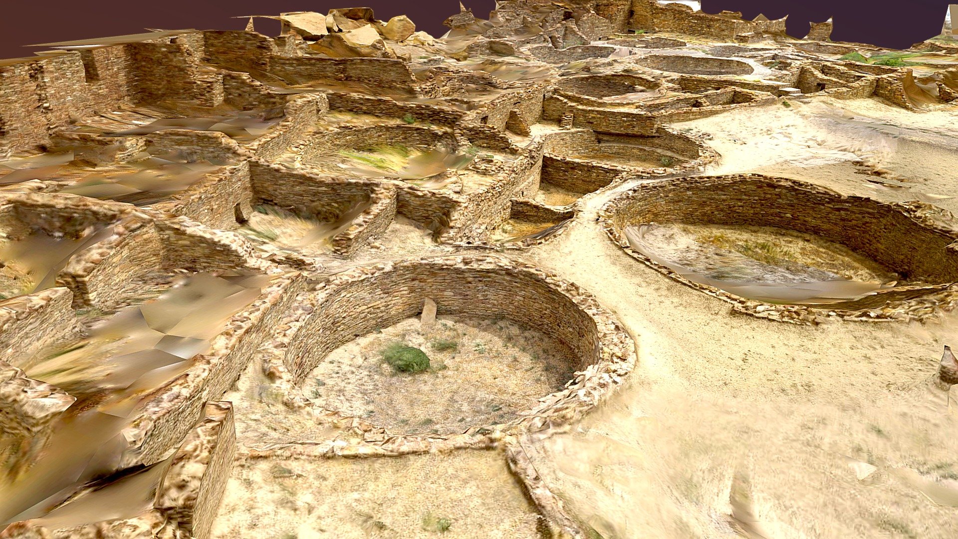 Chaco Canyon Pueblo Bonito 3D model by John Toeppen toeppen