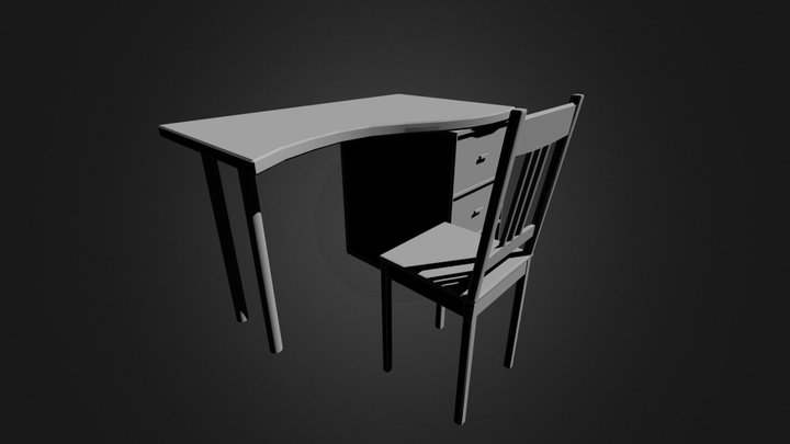 150403 책상과 의자 3D Model